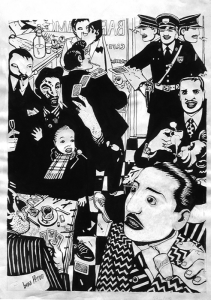 Bar Los amigos – Tango y Milonga – India ink