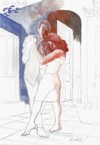 Tío y sobrina – Tempera